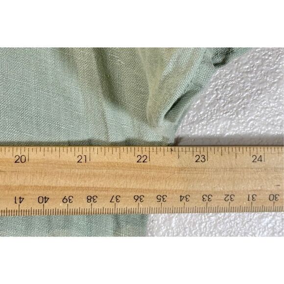 Grae Cove Minimalist 100% Linen Sage Green Midi Women's Dress XXL - Picture 9 of 9